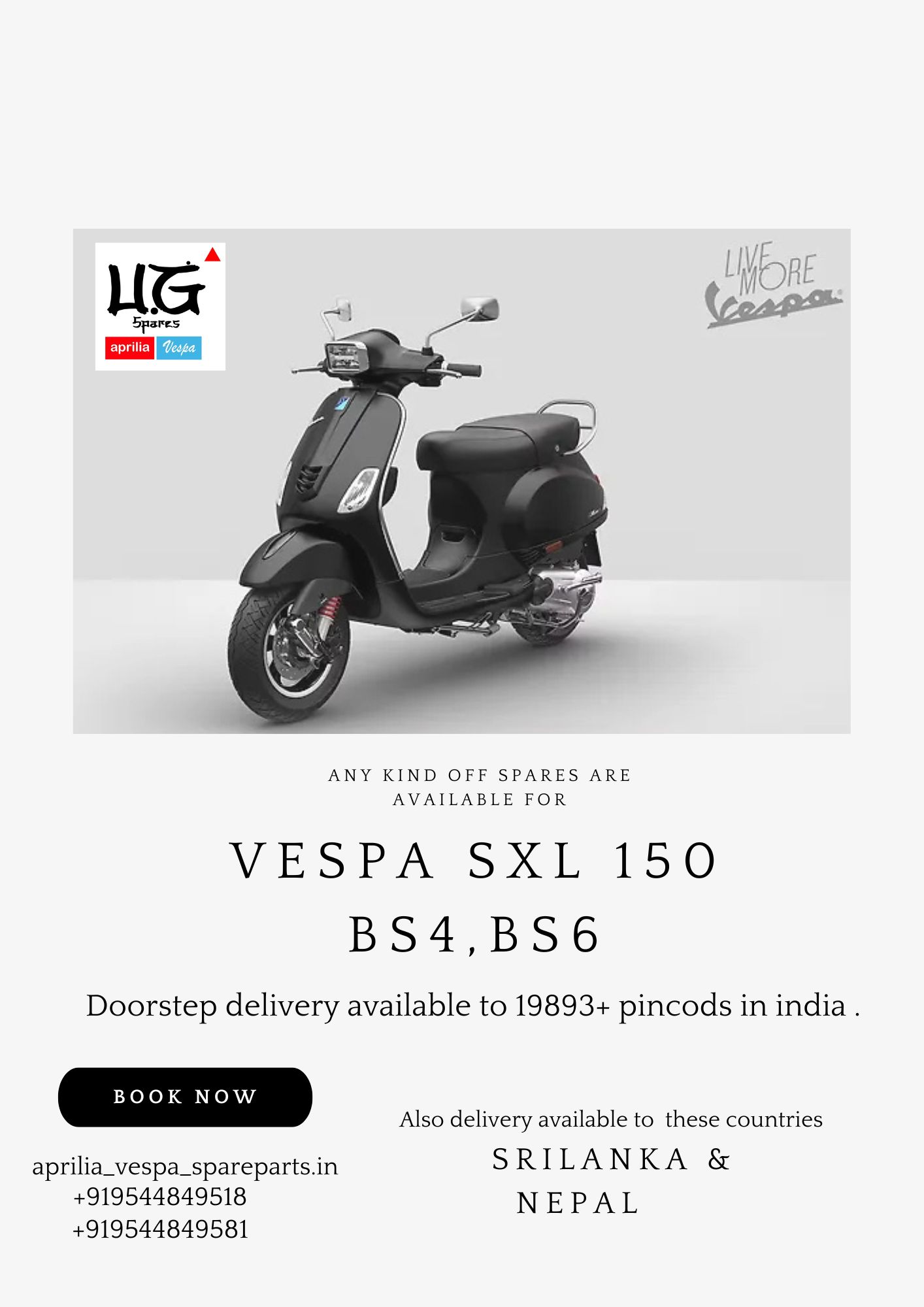 Aprilia / Vespa Scooter Model 3